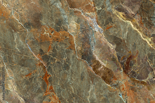 Tableau sur toile Multi-colored marble texture background, colorful vein with a rough surface, Ita
