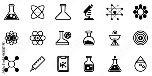 science and chemistry icons