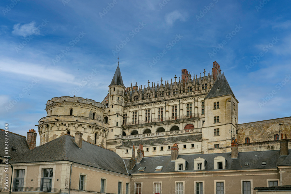 Fototapeta premium Chateau de Amboise medieval castle in france