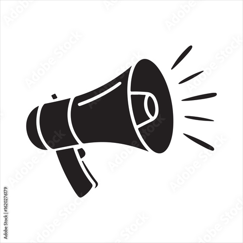 Megaphone Icon – Loudspeaker Vector for Announcement & Promotion