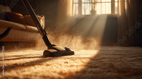 Wallpaper Mural A Detailed View of a Vacuum Cleaner Cleaning a Carpeted Floor Torontodigital.ca