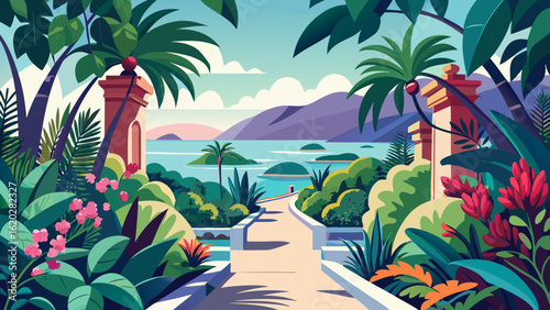 palm trees in the desert