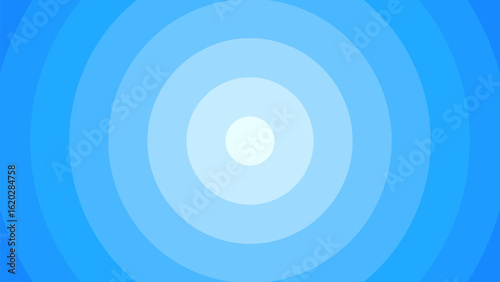 Abstract blue background with radial circle pattern