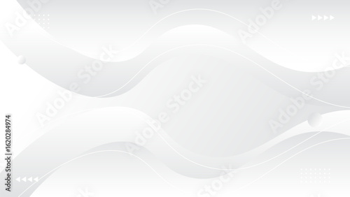 Abstract white light gray wave modern soft luxury texture with smooth and clean background