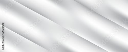 Silver foil background with metal mirror texture. Chrome gradient surface with light gloss simple abstract. eps 10