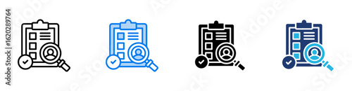Screening icon set multiple style collection