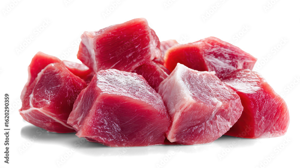 Fototapeta premium Raw chicken fillet on white background