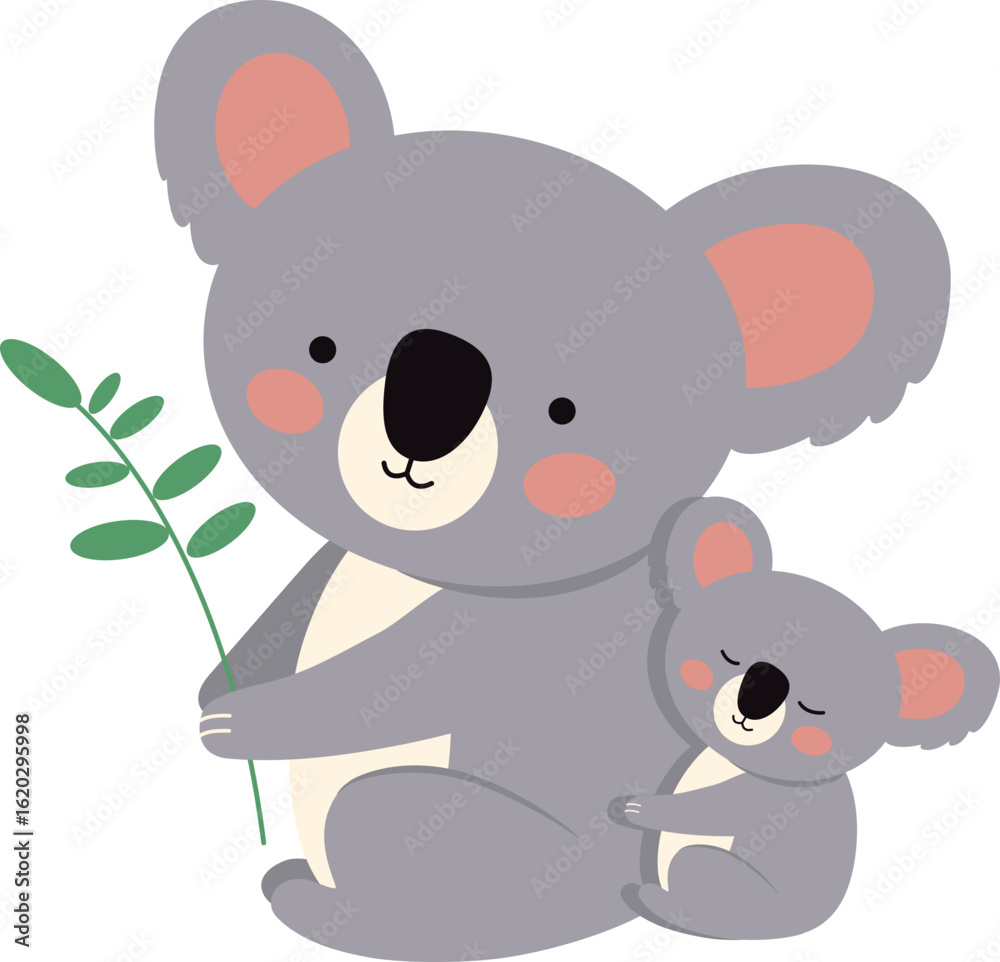 custom made wallpaper toronto digitalKoala, Alphabet Animal Illustration, 코알라 