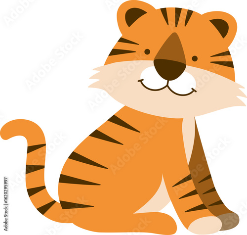 Wallpaper Mural Tiger, Alphabet Animal Illustration, 호랑이  Torontodigital.ca
