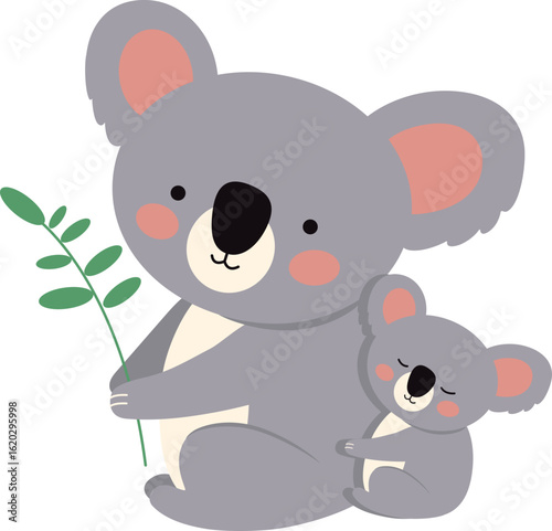 Wallpaper Mural Koala, Alphabet Animal Illustration, 코알라  Torontodigital.ca
