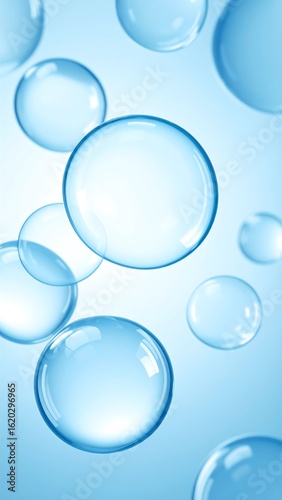 Light blue bubbles background