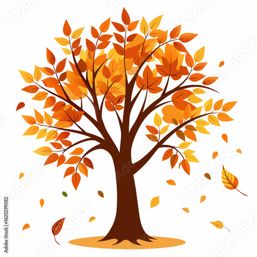 Colorful Autumn Tree Scene