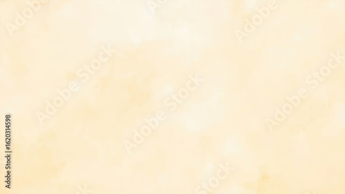 Soft watercolor wash background in pale yellow with subtle texture and light variations for artistic design elements