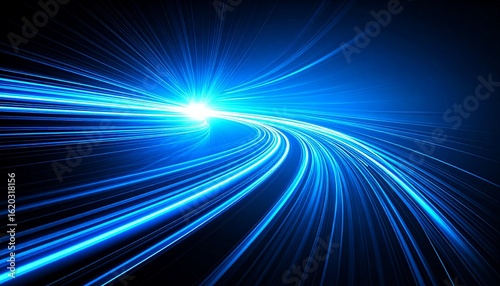 Futuristic Abstract Digital Structure