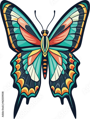 High Resolution Swallowtail Butterfly Design.