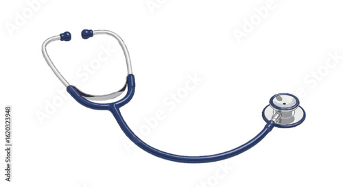 stethoscope on white background