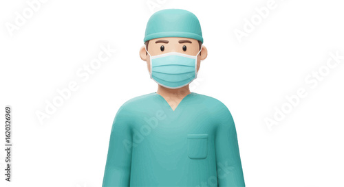 surgeon with surgical mask