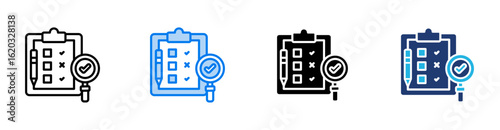 Judgment icon set multiple style collection