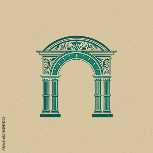  ornamental archway or gate