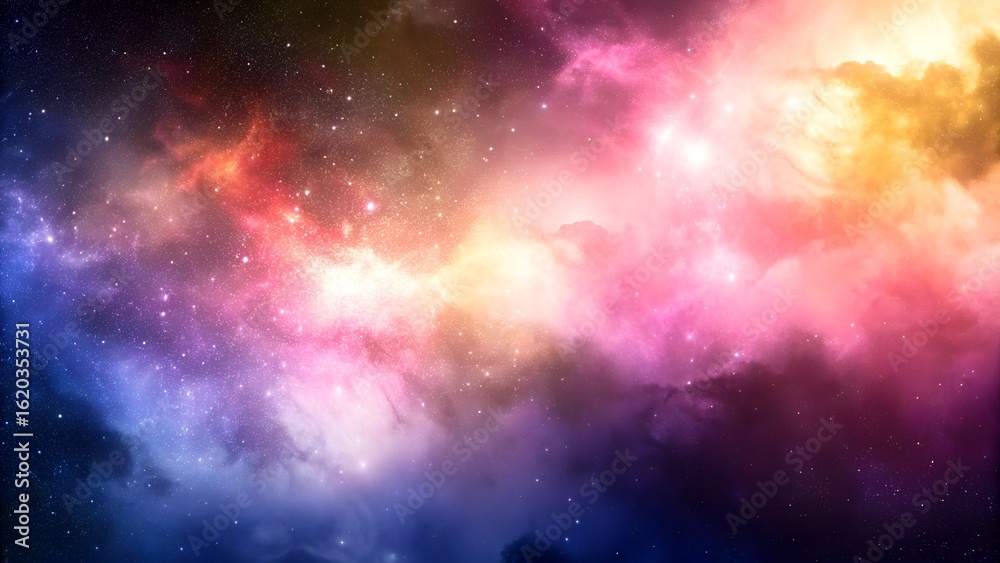 Fototapeta premium colorful galaxy nebula space background stars