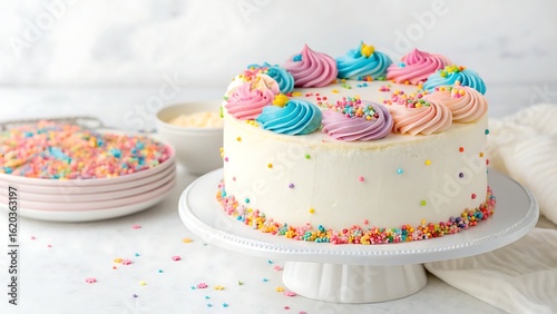 birthday cake with candles