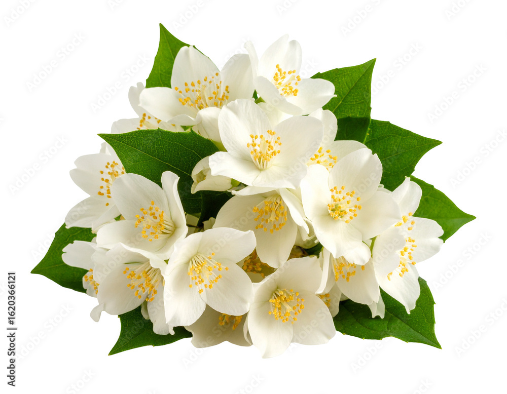 Obraz premium Jasmine flower bunch isolated PNG