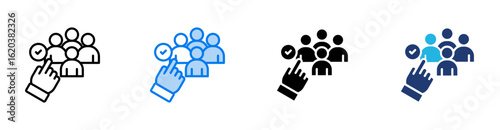 Select icon set multiple style collection