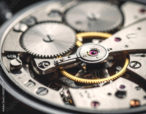 Wallpaper Mural Mechanical watch movement, intricate gears Torontodigital.ca