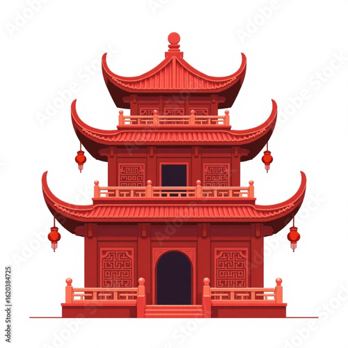 china building desgine vector  illustration