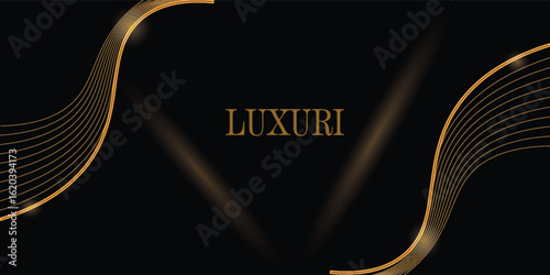 Luxury Premium Corporate Abstract Design. Wave Grand Celebration Design for Event and Birthday. Elegant Decorative Layout Template. Modern looking sophisticated Design Layout. Minimal Design Style.