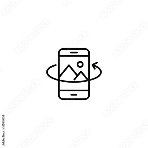 Smartphone 360 Degree View Icon