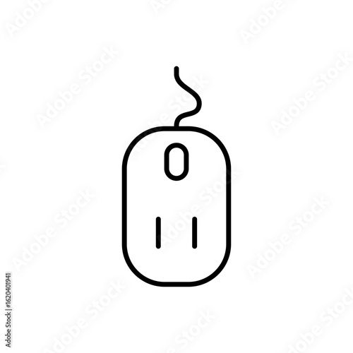 mouse icon design vector logo template.