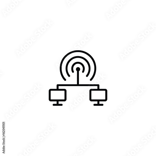 Broadcast Network Connection Icon