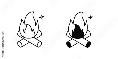 Ceiling Fan set icon with white background vector stock illustration