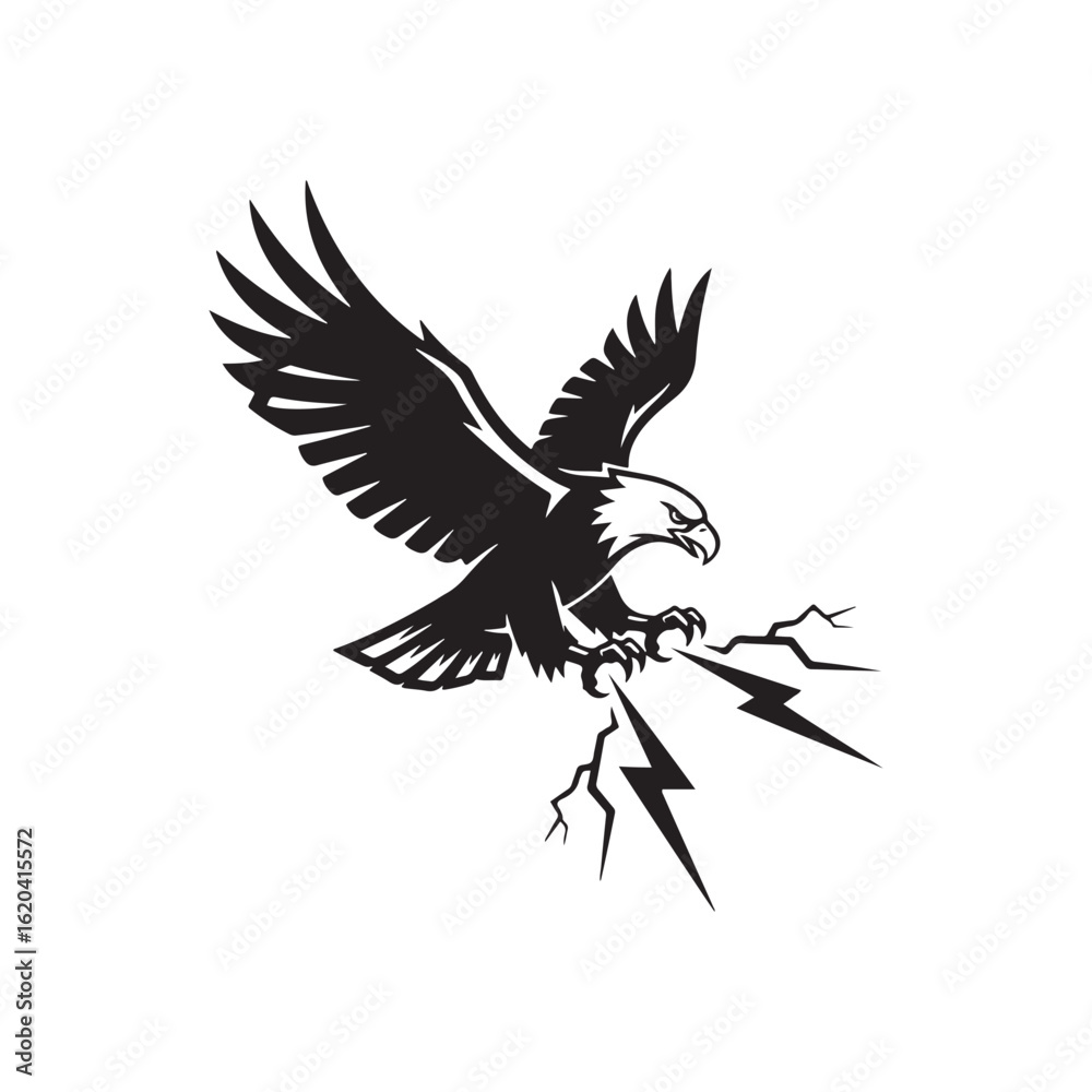 Naklejka premium eagle with wings