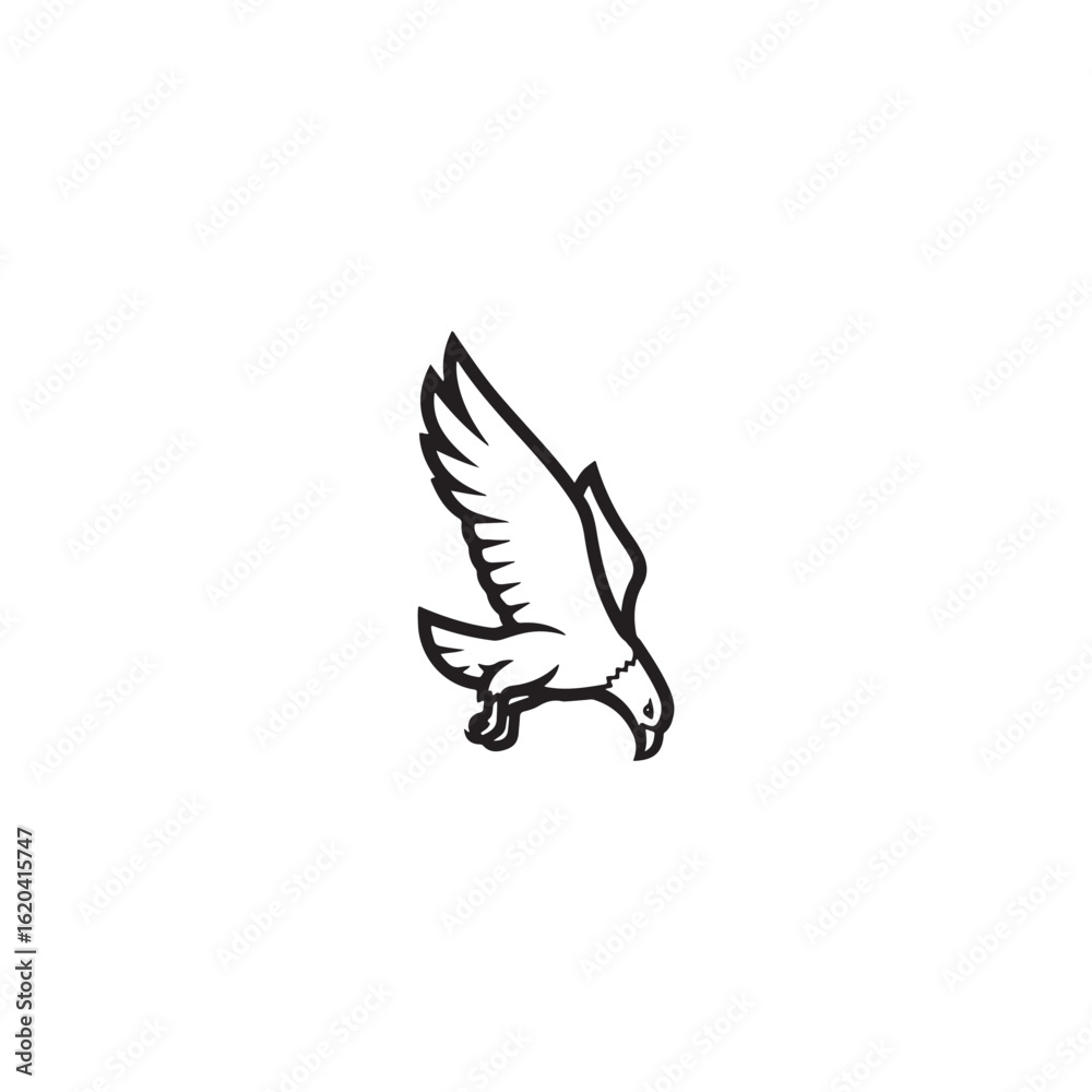 Obraz premium black headed eagle