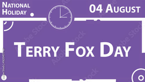 Terry Fox Day web vector banner design illustration
