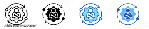 Adaptive Leader  Icon Set Multiple Style Collection
