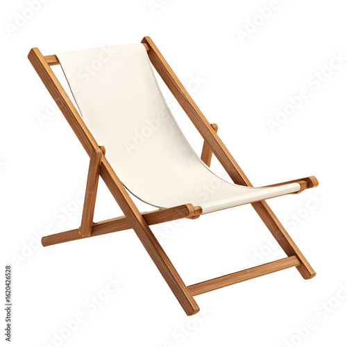 Sleek Fold Wooden Beach Chair Minimalist Design