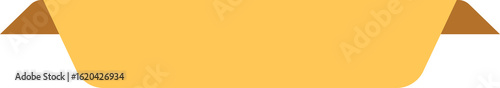 Retro banner with folded edges creates a stylish background element