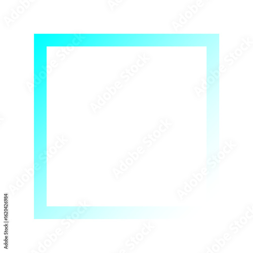 Cyan blue abstract block color field bright modern graphic design art