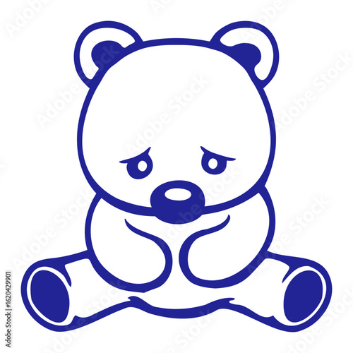  Sad Teddy Bear Crying Unhappy Look Downcast Head