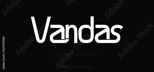 Vandas  classic letters serif italic fonts wedding vintage retro casters logos. vector illustration
