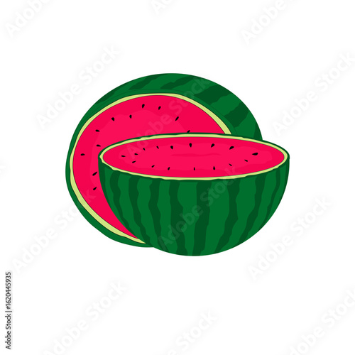 set of watermelon slices