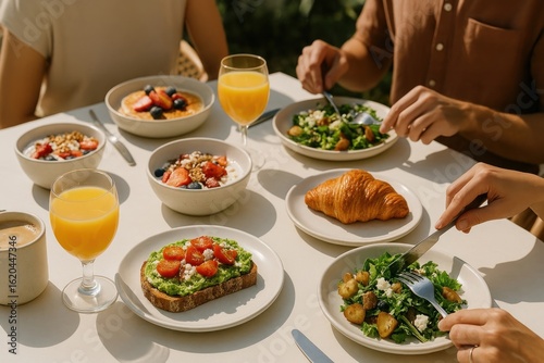 Wallpaper Mural Healthy brunch with friends. Torontodigital.ca