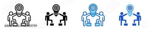 Teamwork  Icon Set Multiple Style Collection