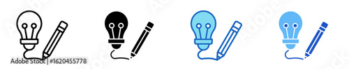 Creativity  Icon Set Multiple Style Collection