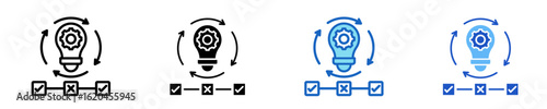 Innovation Pipeline  Icon Set Multiple Style Collection
