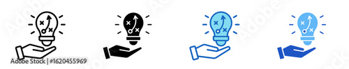 Innovation Strategy  Icon Set Multiple Style Collection