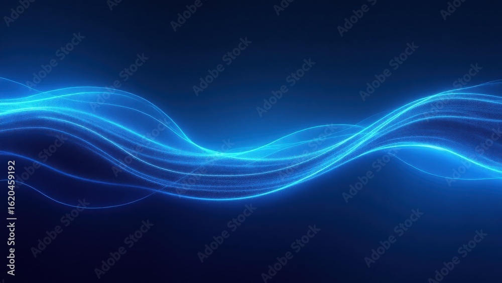 Fototapeta premium Flow of Light: Energy in Motion Across Digital Dimensions